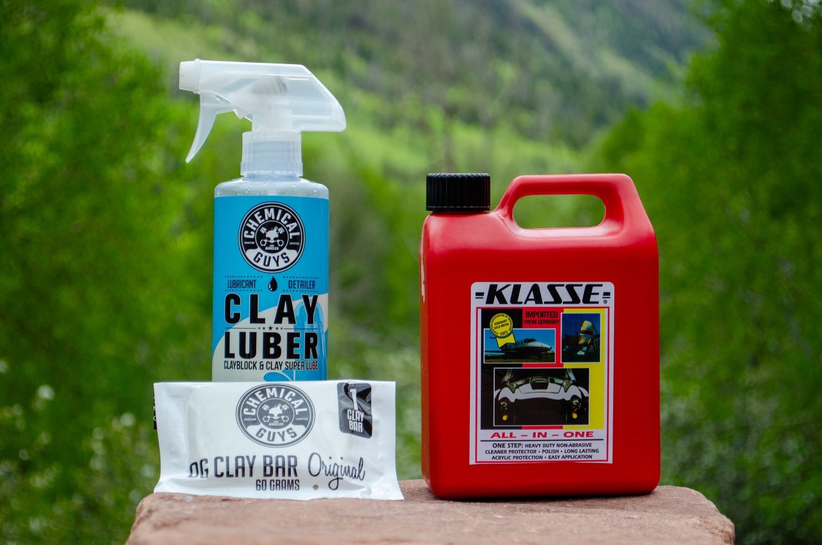 Clay bar lubricant and paint decontamination products